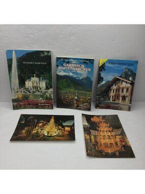 5 Vintage 90s Germany Travel Guide Linderhof Garmisch-Partenkirchen Oberammergau